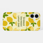 Coque iPhone 16 Stressed Depressed Lemon Zest (Verso Horizontal)