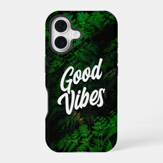 Coque iPhone 16 Style botanique de Good Vibes (Verso)