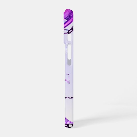 Coque iPhone 16 Style pourpre Y2K pour iphone (Côté gauche)