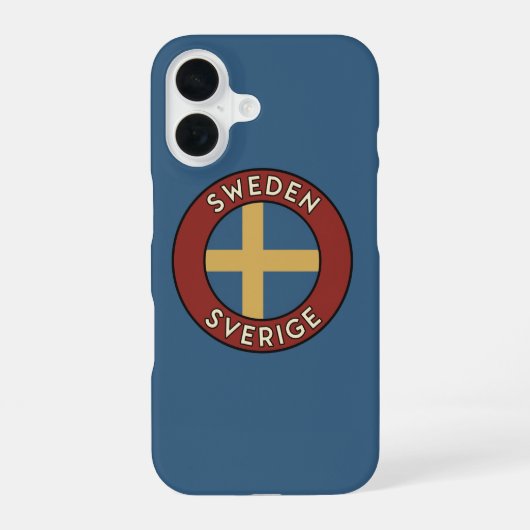 Coque iPhone 16 Suède Sverige (Verso)