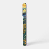 Coque iPhone 16 Sunflower Meadow in the Starry Night (Côté gauche)