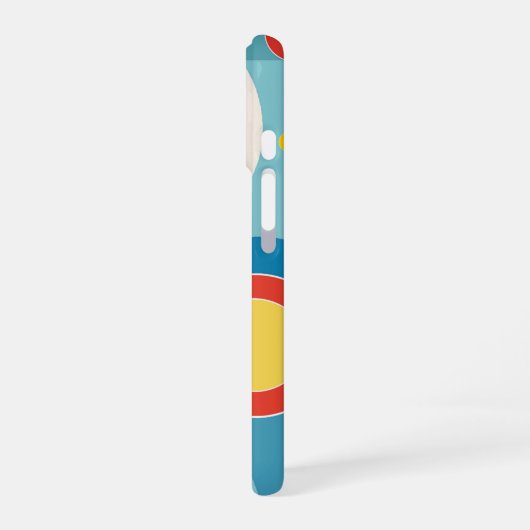 Coque iPhone 16 Sunrise Ocean Wave (Côté gauche)