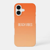 Coque iPhone 16 Sunset Beach Vibes - Moderne Dégradé (Verso)