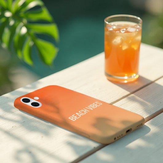 Coque iPhone 16 Sunset Beach Vibes - Moderne Dégradé