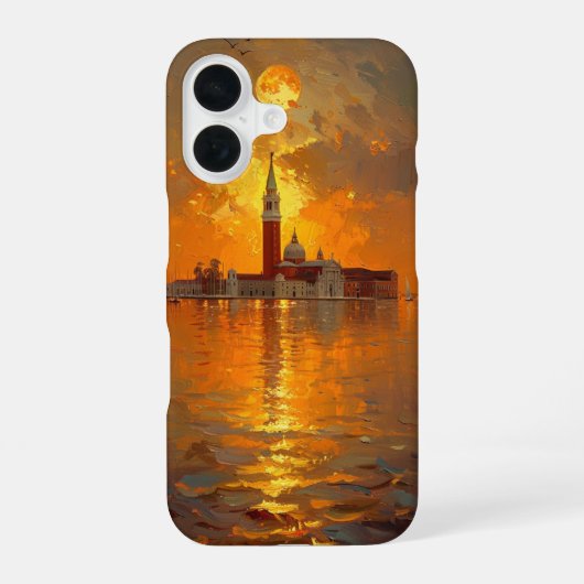 Coque iPhone 16 Sunset in Venice (Verso)
