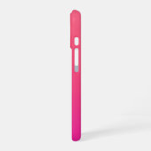Coque iPhone 16 Sunset Pulse - Corail Magenta Vibrant (Côté gauche)