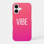 Coque iPhone 16 Sunset Pulse - Corail Magenta Vibrant (Verso)