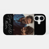 Coque iPhone 16 Super DAD Modern Script 1 Photo (Verso Horizontal)