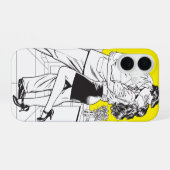 Coque iPhone 16 Superman noir et blanc 5 (Verso Horizontal)