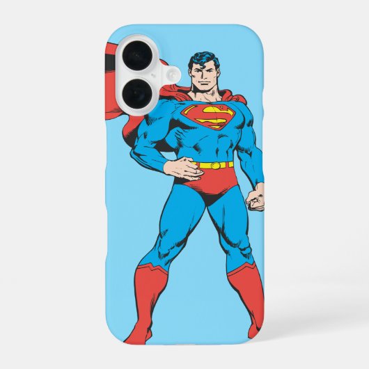 Coque iPhone 16 Superman Poing 2 (Verso)