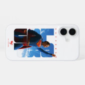 Coque iPhone 16 Superman regarde Pose (Verso Horizontal)