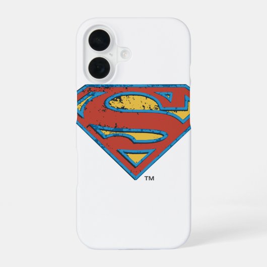 Coque iPhone 16 Superman S-Shield | Bleu Plan - Logo (Verso)