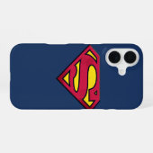 Coque iPhone 16 Superman S-Shield | Logo de bord (Verso Horizontal)