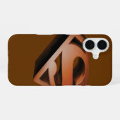 Coque iPhone 16 Superman S-Shield | Logo Grainy 3D (Verso Horizontal)