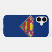 Coque iPhone 16 Superman S-Shield | Logo imprimé (Verso Horizontal)