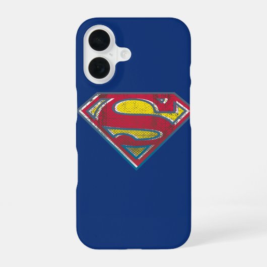 Coque iPhone 16 Superman S-Shield | Logo imprimé (Verso)
