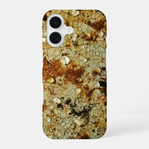 Coque iPhone 16 Surface de métal rouillé fissurée
