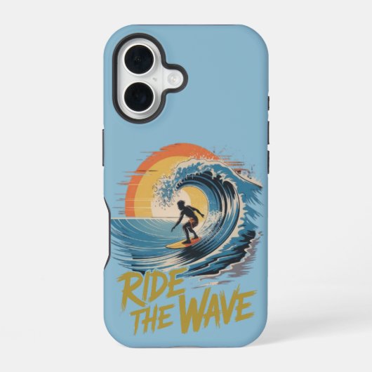 Coque iPhone 16 Surfez la vague (Verso)