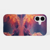 Coque iPhone 16 Surreal Dramatic Clouds With Fiery Sunset (Verso Horizontal)