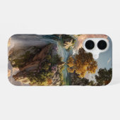 Coque iPhone 16 Surreal Floating Cliffs With Waterfalls (Verso Horizontal)