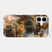 Coque iPhone 16 Surreal Floating Islands With Golden Trees (Verso Horizontal)