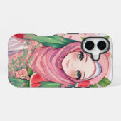 Coque iPhone 16 Sweet Watermelon Girl - Cute Anime iPhone 15 Coque (Verso Horizontal)