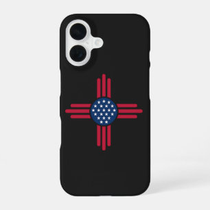 Coque iPhone 16 Symbole Zia minimaliste américain – USA moderne pr
