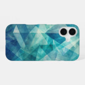 Coque iPhone 16 Symétrie tonifiée cool (Verso Horizontal)
