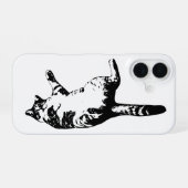 Coque iPhone 16 Tabby Outline, Calme Minimaliste (Verso Horizontal)