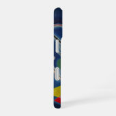 Coque iPhone 16 Tableau bleu de Kandinsky (Côté droit)