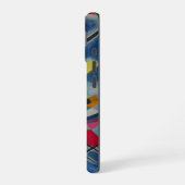Coque iPhone 16 Tableau bleu de Kandinsky (Côté gauche)