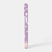 Coque iPhone 16 Taches Dalmatiennes Lilas, Points Dalmatiens, Votr (Côté gauche)