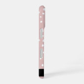 Coque iPhone 16 Taches de dalmatien rose, Points de dalmatien, Vot (Côté droit)