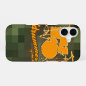 Coque iPhone 16 tambour de percussion (Verso Horizontal)