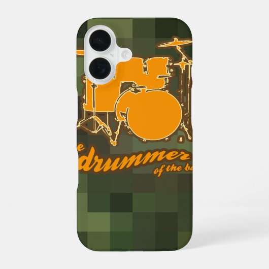 Coque iPhone 16 tambour de percussion (Verso)