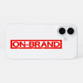 Coque iPhone 16 Tampon à l'image de la marque (Verso Horizontal)