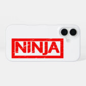 Coque iPhone 16 Tampon Ninja (Verso Horizontal)