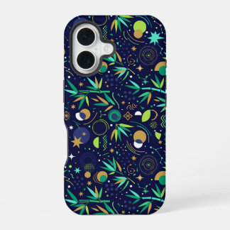 Coque iPhone 16 Tanabata Star Festival Bamboo Night Pattern