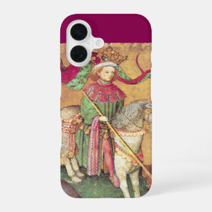 Coque iPhone 16 Tarots antiquités /Cartes de cour allemandes/Roi d