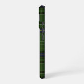 Coque iPhone 16 Tartan en vert (Côté gauche)