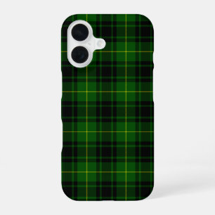 Coque iPhone 16 tartan vert écossais MacArthur