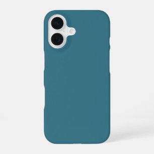 Coque iPhone 16 Teal Blue Solid