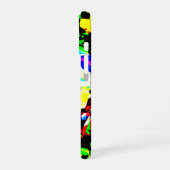 Coque iPhone 16 Technique Abstraite Graphic Neon Noise Artwork MSG (Côté gauche)