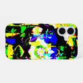Coque iPhone 16 Technique Abstraite Graphic Neon Noise Artwork MSG (Verso Horizontal)