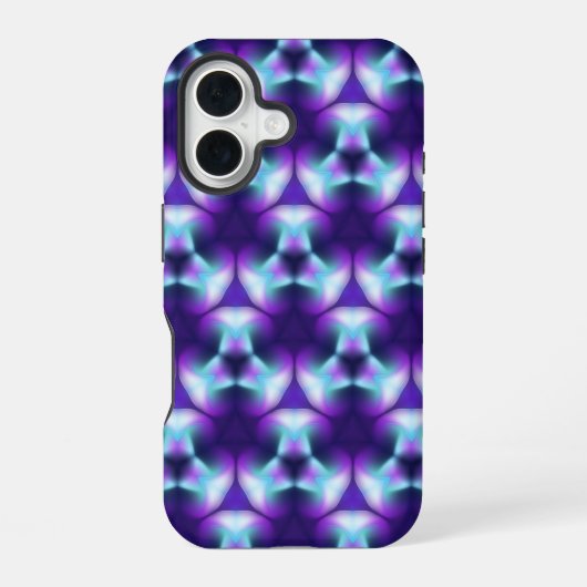 Coque iPhone 16 Techno Blue (Verso)