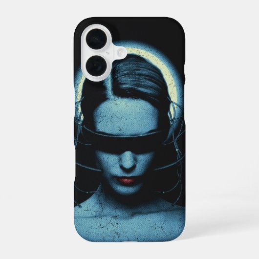 Coque iPhone 16 Technoir - Conception de streetwear sci-fi (Verso)