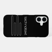 Coque iPhone 16 Technotext Techno Text Logo (Verso Horizontal)