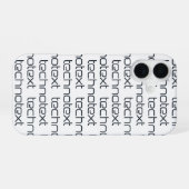 Coque iPhone 16 Technotext Techno Text Logo (Verso Horizontal)
