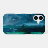 Coque iPhone 16 Téléphone au clair de lune (Verso Horizontal)