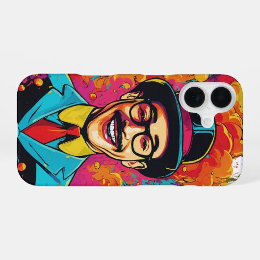 Coque iPhone 16 Téléphone CaseiPhone 16 Slim Fit Design avec Pee W (Verso Horizontal)